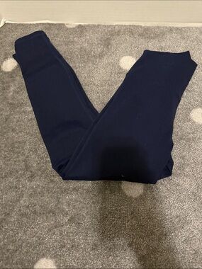 Fabletics Navy Solid Performance Leggings Small